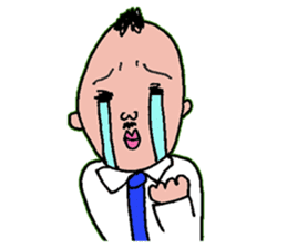 An uncle and rabbit sticker #7422863