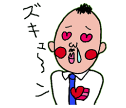 An uncle and rabbit sticker #7422864