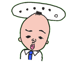 An uncle and rabbit sticker #7422880