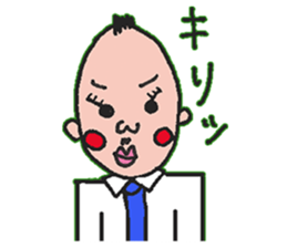 An uncle and rabbit sticker #7422881