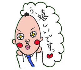 An uncle and rabbit sticker #7422883