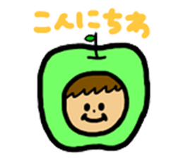 Apples and apples. sticker #7423173