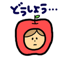 Apples and apples. sticker #7423185