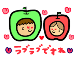 Apples and apples. sticker #7423200