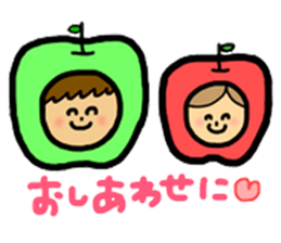 Apples and apples. sticker #7423201