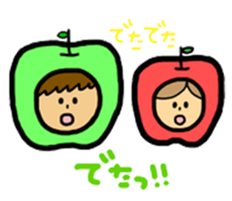 Apples and apples. sticker #7423202