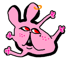 rabbit!!!!! sticker #7423886