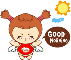 Red pocket Boy&Girl sticker #7424004