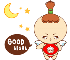 Red pocket Boy&Girl sticker #7424005