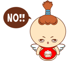 Red pocket Boy&Girl sticker #7424008