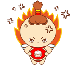 Red pocket Boy&Girl sticker #7424023