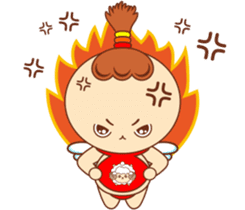 Red pocket Boy&Girl sticker #7424023