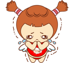 Red pocket Boy&Girl sticker #7424026