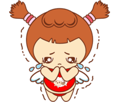 Red pocket Boy&Girl sticker #7424026