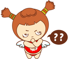 Red pocket Boy&Girl sticker #7424035