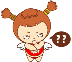 Red pocket Boy&Girl sticker #7424035