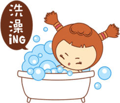 Red pocket Boy&Girl sticker #7424036