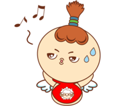 Red pocket Boy&Girl sticker #7424037