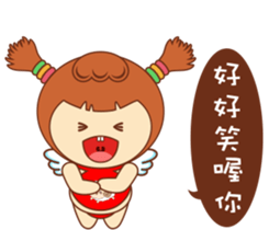 Red pocket Boy&Girl sticker #7424041