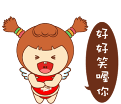 Red pocket Boy&Girl sticker #7424041