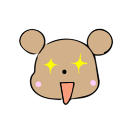 Cute Bear from Kansai sticker #7424295