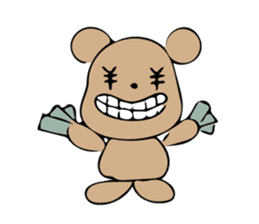 Cute Bear from Kansai sticker #7424303