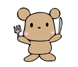 Cute Bear from Kansai sticker #7424309