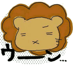 animal sticker lion&rabbit sticker #7424742