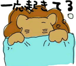 animal sticker lion&rabbit sticker #7424751