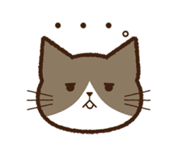 Cat Face Sticker sticker #7425069