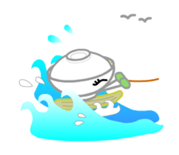 Ryoku of matcha is calm and tough. sticker #7425247