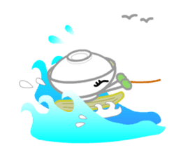 Ryoku of matcha is calm and tough. sticker #7425247