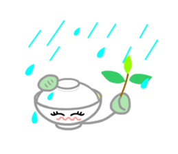 Ryoku of matcha is calm and tough. sticker #7425253