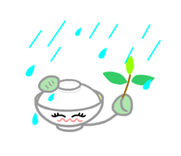 Ryoku of matcha is calm and tough. sticker #7425253
