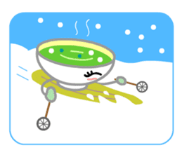 Ryoku of matcha is calm and tough. sticker #7425254