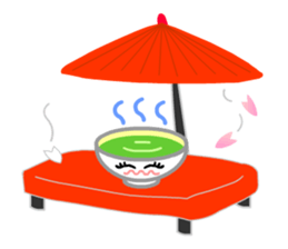 Ryoku of matcha is calm and tough. sticker #7425261