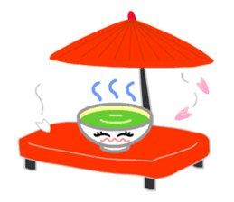 Ryoku of matcha is calm and tough. sticker #7425261