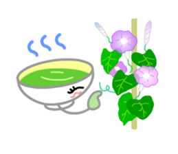 Ryoku of matcha is calm and tough. sticker #7425262