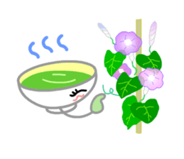 Ryoku of matcha is calm and tough. sticker #7425262