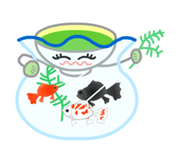 Ryoku of matcha is calm and tough. sticker #7425263