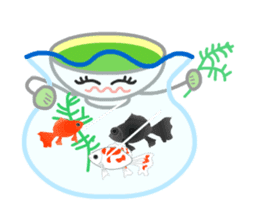 Ryoku of matcha is calm and tough. sticker #7425263