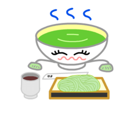 Ryoku of matcha is calm and tough. sticker #7425264