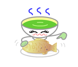 Ryoku of matcha is calm and tough. sticker #7425265