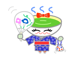 Ryoku of matcha is calm and tough. sticker #7425269