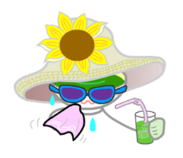 Ryoku of matcha is calm and tough. sticker #7425271