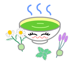 Ryoku of matcha is calm and tough. sticker #7425274