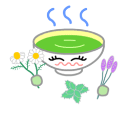 Ryoku of matcha is calm and tough. sticker #7425274