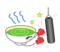 Ryoku of matcha is calm and tough. sticker #7425275