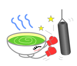 Ryoku of matcha is calm and tough. sticker #7425275