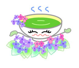 Ryoku of matcha is calm and tough. sticker #7425283